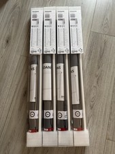 4x IKEA FRIDANS Verdunklungsrollo, grau, 60x195 cm