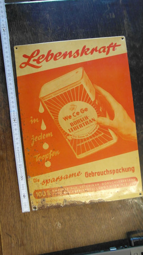 Altes blechschild ge - altes, ce