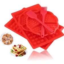 Silikon Waffelform Set 4