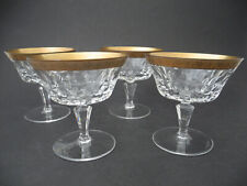 4 Champagnerschale Goldborte