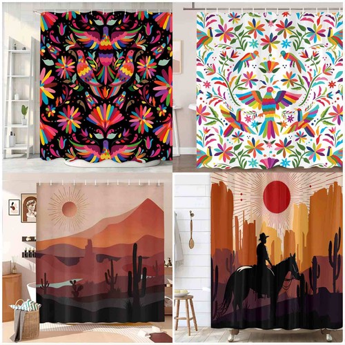 Duschvorhang boho mexiko - boho,