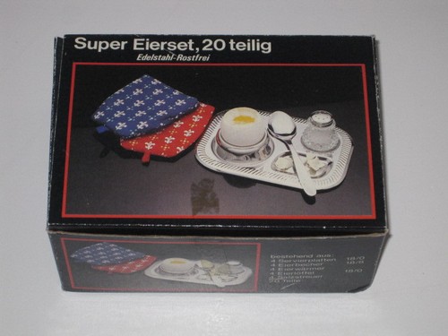Eierset teilig 70er - eierset,, teilig,