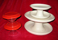 Tupperware Servierset Plätzchenteller Etagere Tafelaufsatz Schlemmerrunde Schale