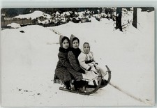 39308056 - 8230 Bad Reichenhall Winter Schlitten Kinder 1909