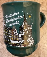 Tasse Glühwein Weihnachtsmarkt Rostock vor 1999