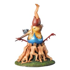 Vogel in blauem Ei -