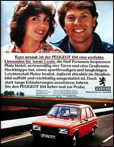 Peugeot 104 gl6 sl - peugeot, sl,