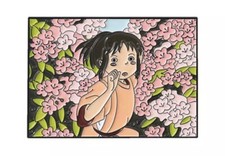 Chihiro Spirited Away Sakura Ghibli Metall Emaille Pin Anstecker japanischer Manga Anime