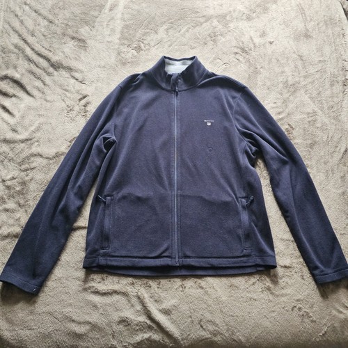 Gant fleecejacke dunkelblau - fleecejacke,