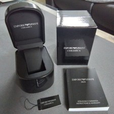 ORIGINAL  EMPORIO ARMANI Ceramica Geschenkbox,UHRENSCHACHTEL,UHREN BOX unbenutzt