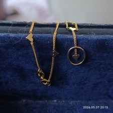 Fußkette gold 333 mit - fußkette,
