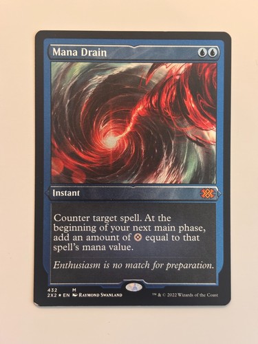 Mana drain mtg foil etched - drain,