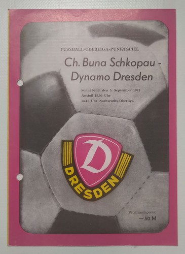 Fußball programmheft 1981 - fußball,