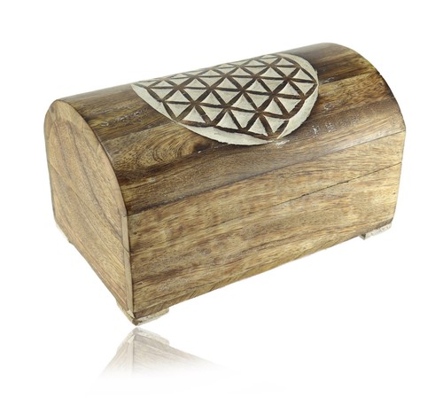Budawi holztruhe motiv blume - holztruhe,