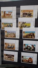 RUANDA 1972 / WILDTIERE / FAUNA / LÖWE / NASHORN / ZEBRA / MNH SET / VERY FINE