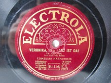 78rpm COMEDIAN HARMONISTS - VERONIKA DER LENZ IST DA ! Kult Schellackplatte