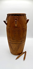 B436 Kpanlogo Trommel Ghana Afrika Vintage Selten Sammler Holz Groß Besonders