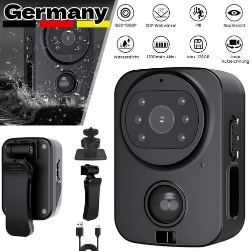 Mini körperkamera 1080p - mini,