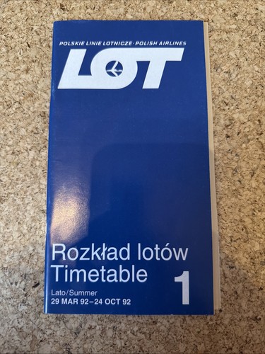 Lot timetable summer mar 92 - summer,