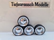 1:18 VW Chrom Echt Alu Felgen Audi VW Mercedes Opel BMW Tuning