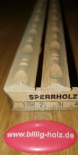 10x AMCO Hartholz Schnitz- Zier- Profil- Flach- Schmuckleiste Ramin 5x15mm 100cm