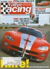 rallye racing 09 2000 9 00 @@  Alfa 156 Sportwagon Viper Opel Speedster SLK TT 