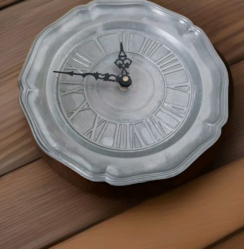 Alte seltene zinn wanduhr - alte,
