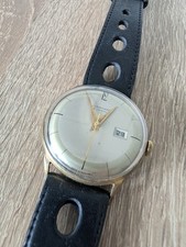 Junghans 93S1 Handaufzug mit Datum vintage Armbanduhr. Max Bill Style