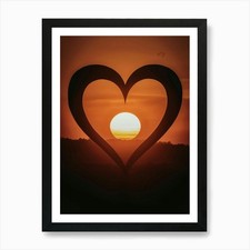 Sonnenuntergang Herz