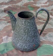 Kaffeekanne/ Emaille/ Kriegsschrott/ Panzerfaust/ Wehrmacht/ Weltkrieg/ ORIGINAL