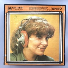 Unitra SN 50 Tonsil Dynamische Kopfhörer Vintage DDR Poland OVP Stereo Headphone