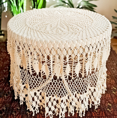Tischdecke gehäkelt - tischdecke,,