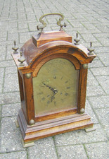 Konsolenuhr vintage / modern? DEFEKT FHS Werk Hermle Kaminuhr Uhrwerk Messing