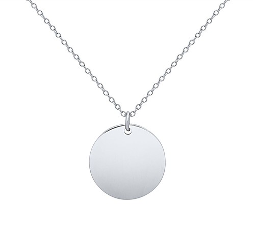 Silber halskette damen platte - silber,