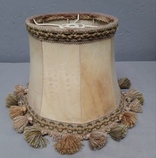 Lampenschirm Antik Stoff/Kunststoff Beige Lampen Schirm Dekoration S 402