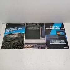 3x Philips MSX 2 Ordner Prospekte Verkauf Werbeplakate Vintage Informationen