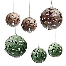 Dekokugel Metall Kugel Schmetterling Edelrost Optik Grün Dekoration Garten  