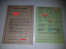Fahrzeugbrief KFZ Brief 1971 VW T2 Typ 22 9-Sitzer Bus Bulli PKW f.Sammler
