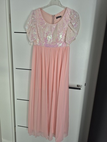 Bodenlanges kleid rosa - bodenlanges,