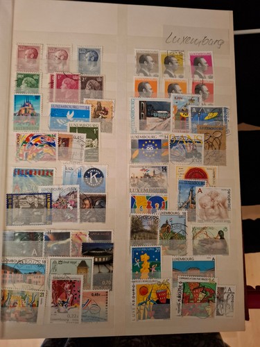 Briefmarken luxemburg meist - briefmarken, luxemburg,