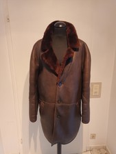 Herren Leder- Kurz Mantel mit