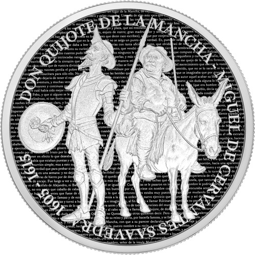 Silbermünze don quijote - 1,