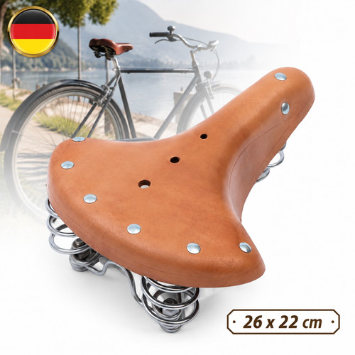 Fahrradsattel echtleder retro - fahrradsattel,