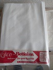Weiße Bettlaken ohne Gummizug