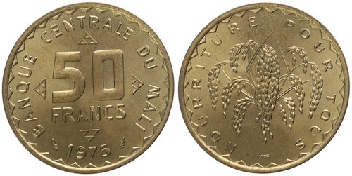 Banque centrale mali 50 - mali,