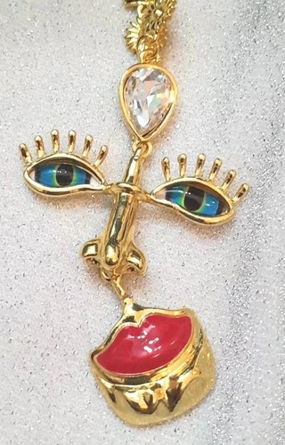 Funky face gold - face,