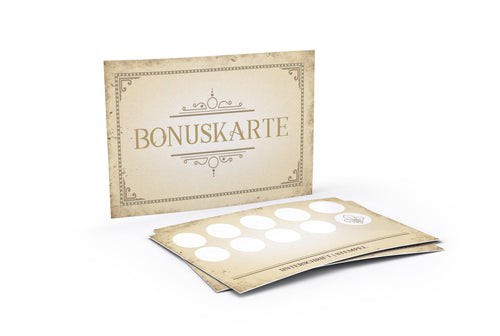 Blanko bonuskarten zum - blanko,