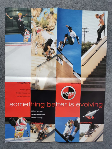 Fury trucks poster - poster, skateboard