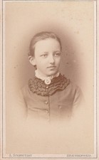 Cdv foto eines mädchens mit - cdv-foto,