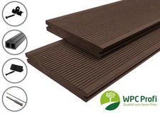 WPC Terrassendielen Komplettbausatz Chocolate braun Massiv 20mm Bausatz 2 - 60m²